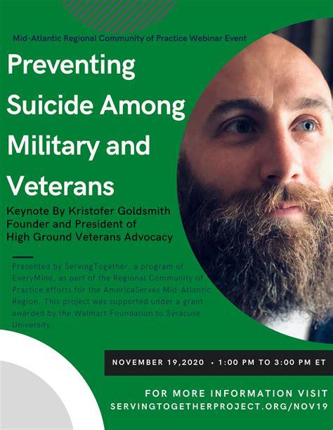 Preventing veteran suicides: Healing together outside
